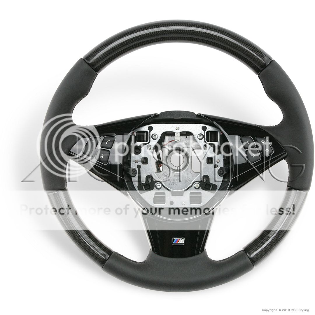 BMW 5ser E60 E61 E63 E64 M Sport Genuine Carbon Fiber & Leather